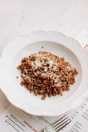 Гречка с пармезаном