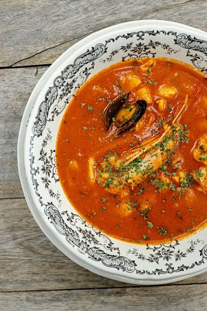 Суп с морепродуктами