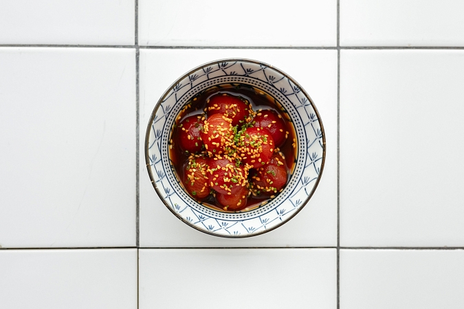 Мисо черри кимчи - ферментированные помидоры черри