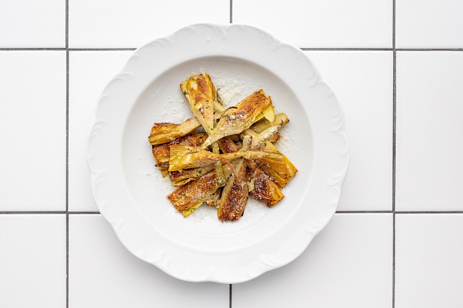 Жареные артишоки с пармезаном