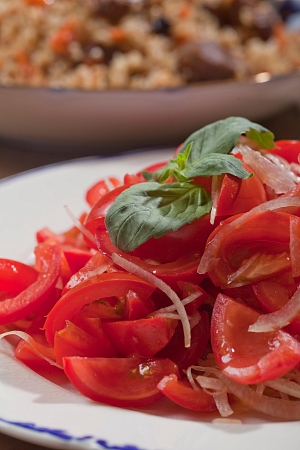 Салат Ачик-чучук с узбекскими помидорами