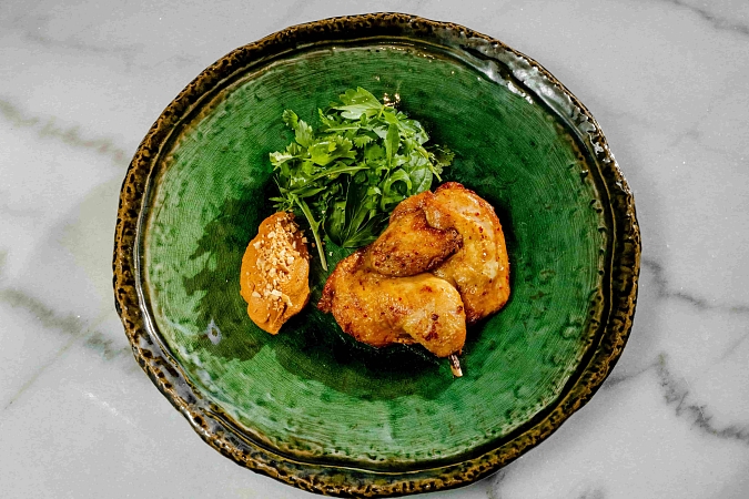 Цыпленок с мухаммарой