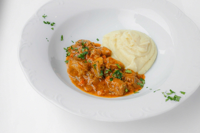 Спецатино с пюре