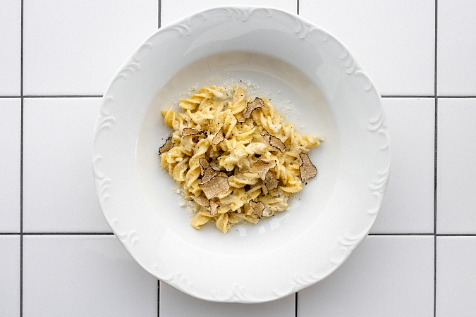 Фузилли с черным трюфелем