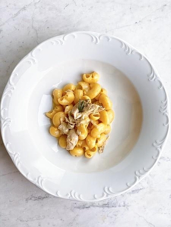 Макарончини с кроликом