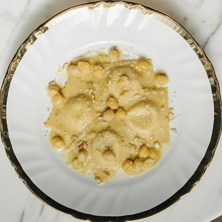 Равиоли с баклажаном и нутом