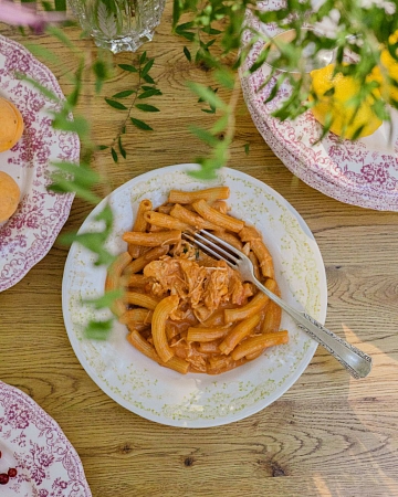 Макарончини камчатским крабом