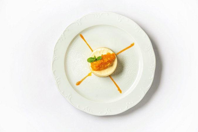 Чизкейк пробка с апельсиновым конфитюром